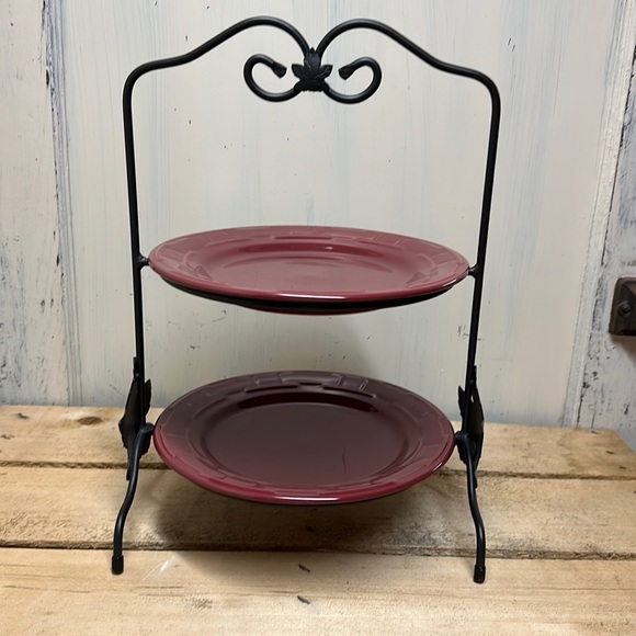 Longaberger Dining Longaberger Wrought Iron Platepie Stand Poshmark